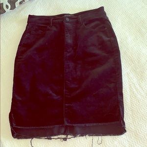 Black corduroy pencil skirt - fits very nice!